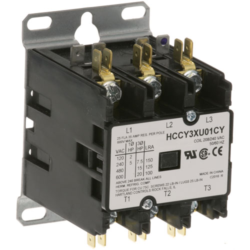 (image for) APW Wyott 1119522 CONTACTOR 3P 25/35A 208/240V